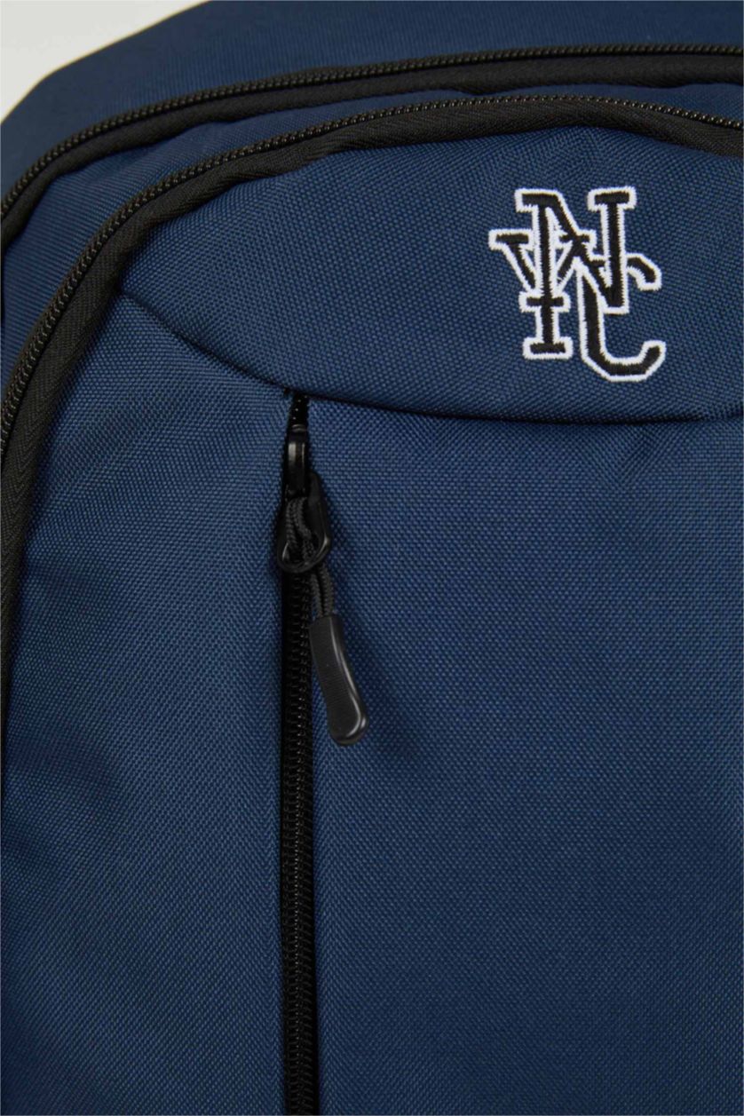 Erkek Lacivert Erkek Su Geçirmez Kumaş Sırt Çantası