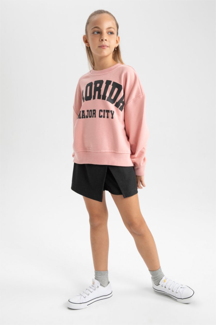 بنات زهري سيت بناتي سويت شيرت - قطعتين