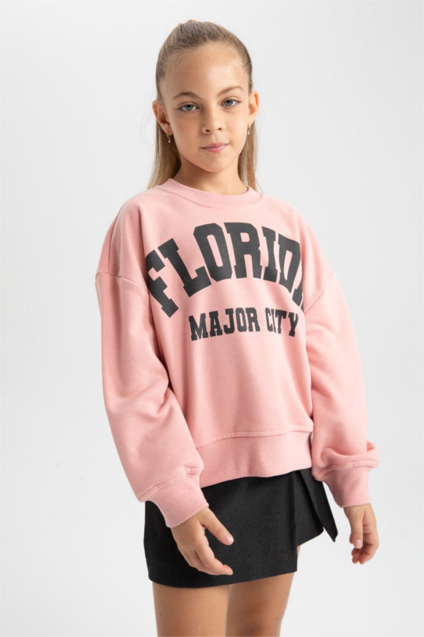 بنات زهري سيت بناتي سويت شيرت - قطعتين