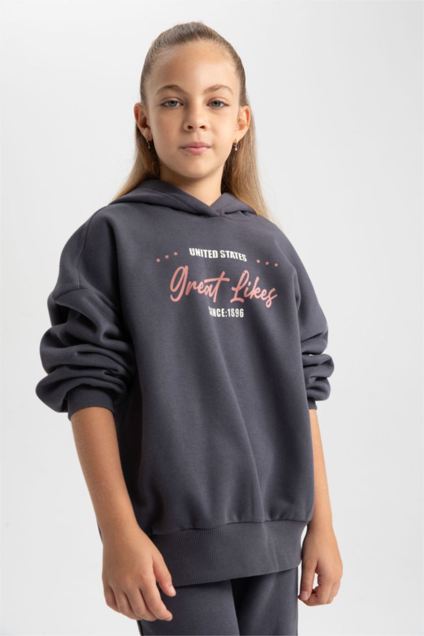 GIRLS & TEENS Anthracite 2 piece Jogger Standard Fit Set