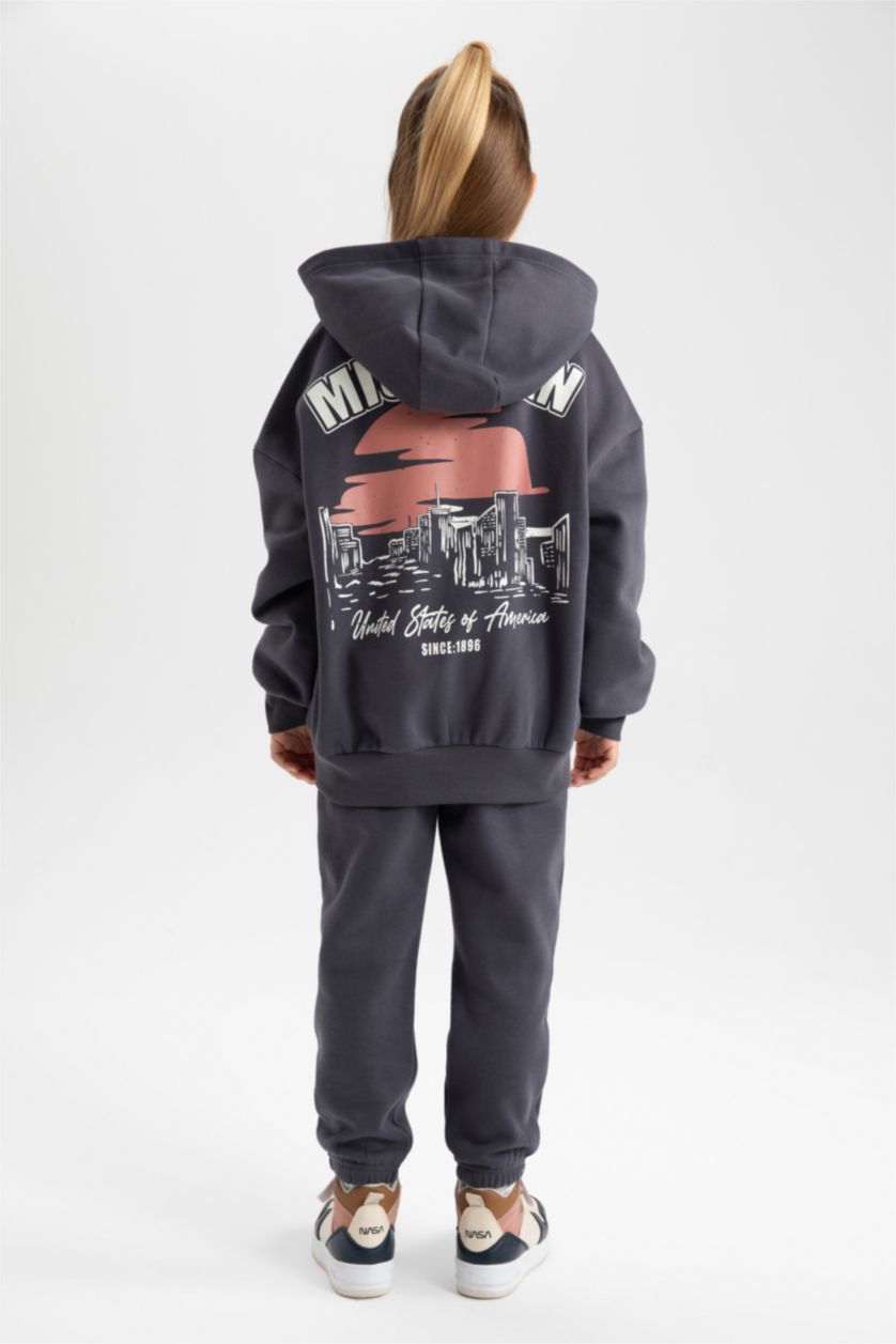 GIRLS & TEENS Anthracite 2 piece Jogger Standard Fit Set