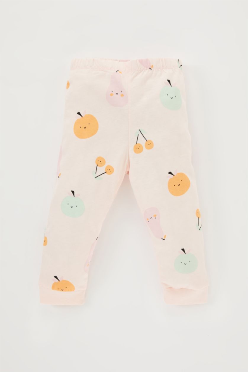 BÉBÉ FILLE Rose Pyjamas En Tricot Col Ras Du Cou Fruit Manche Longue 4 BéBé Fille