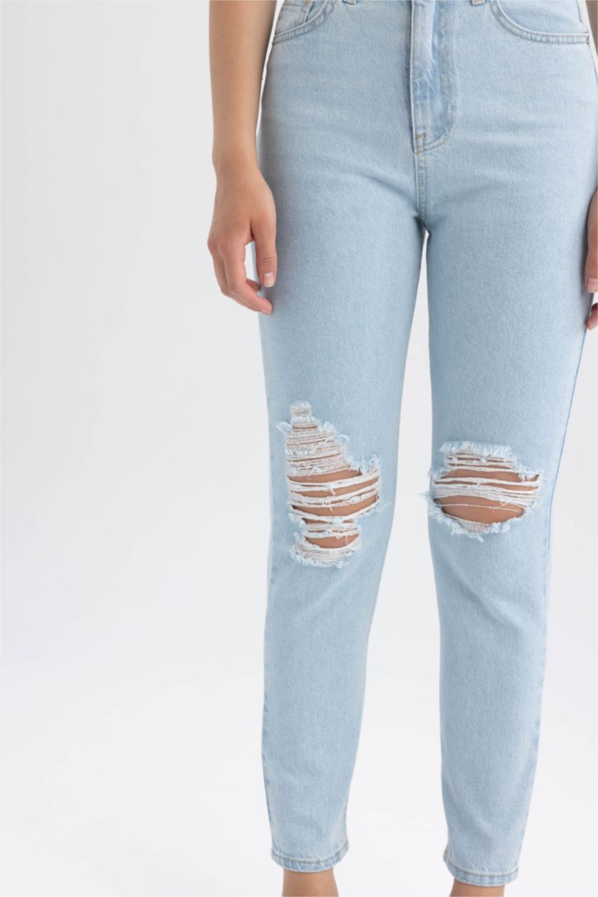 Woman Light Blue Lina Comfort Fit High Waist Skinny Leg Jeans