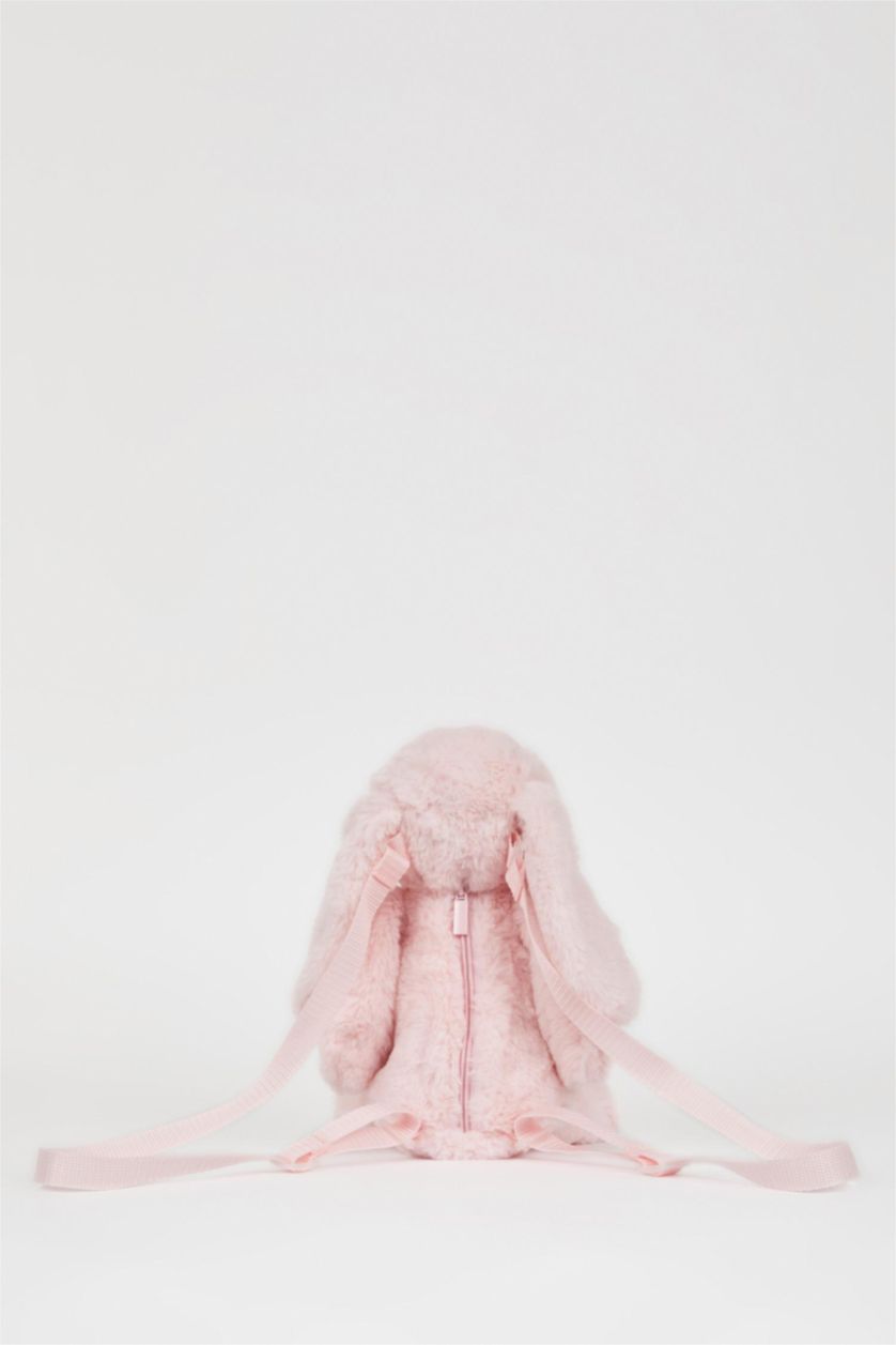 Kız Çocuk - Genç Kız Pembe Kız Çocuk Pelüş Tavşan Sırt Çantası