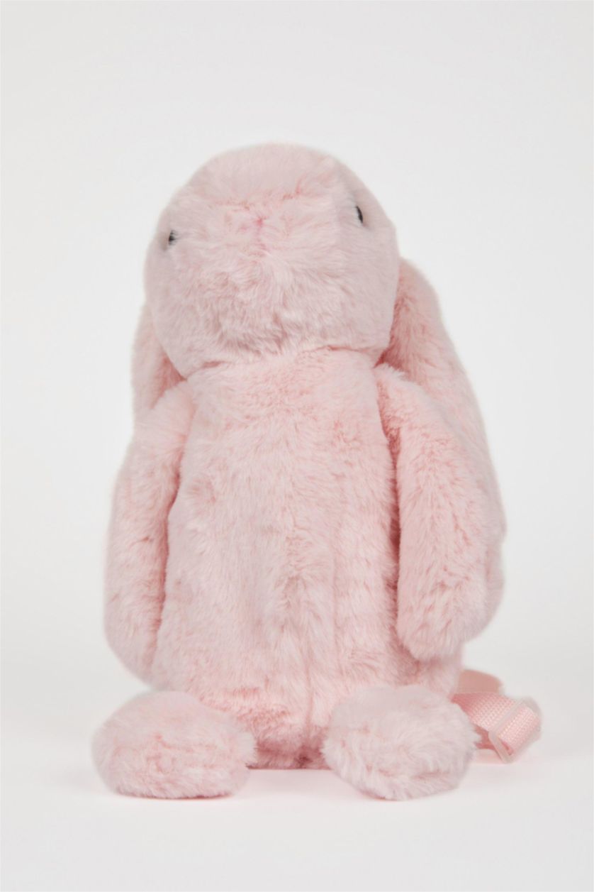 Kız Çocuk - Genç Kız Pembe Kız Çocuk Pelüş Tavşan Sırt Çantası