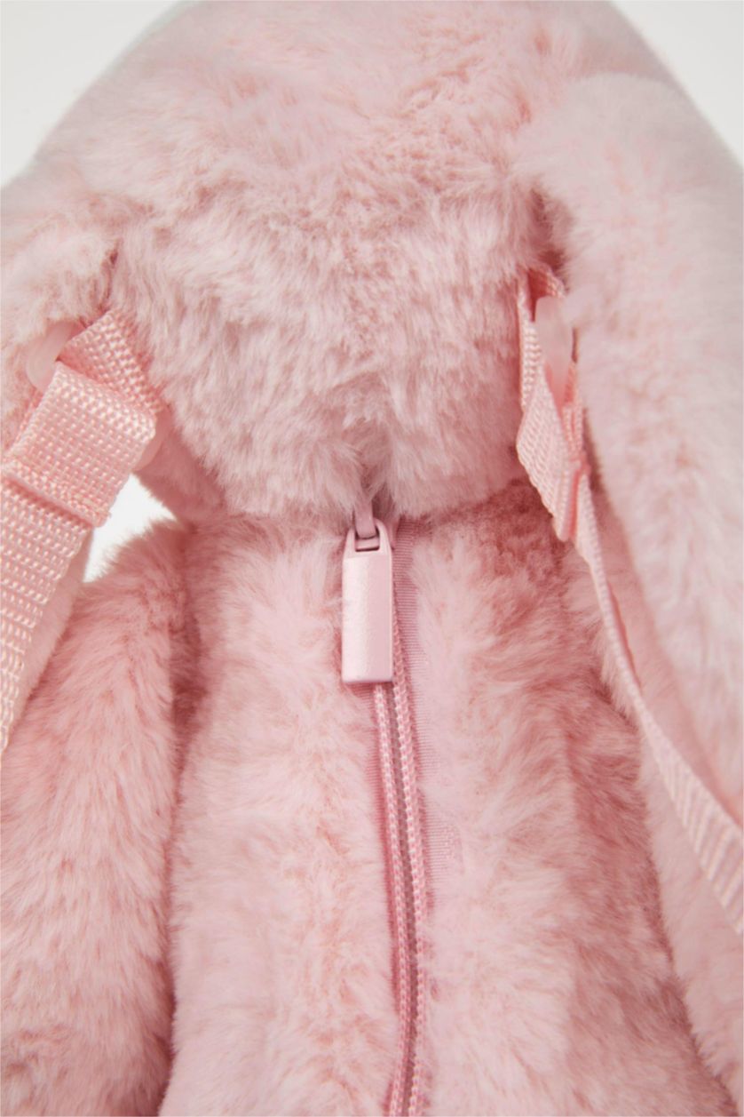 Kız Çocuk - Genç Kız Pembe Kız Çocuk Pelüş Tavşan Sırt Çantası