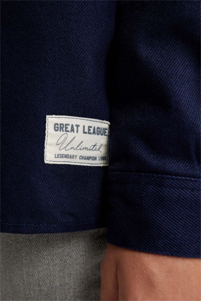 GARÇONS Marin Chemise Oversize à Capuche À Manches Longues En Tricot pour Garçon