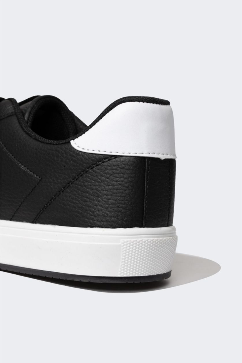 HOMME Noir Basket à Semelle Plate Pour Homme