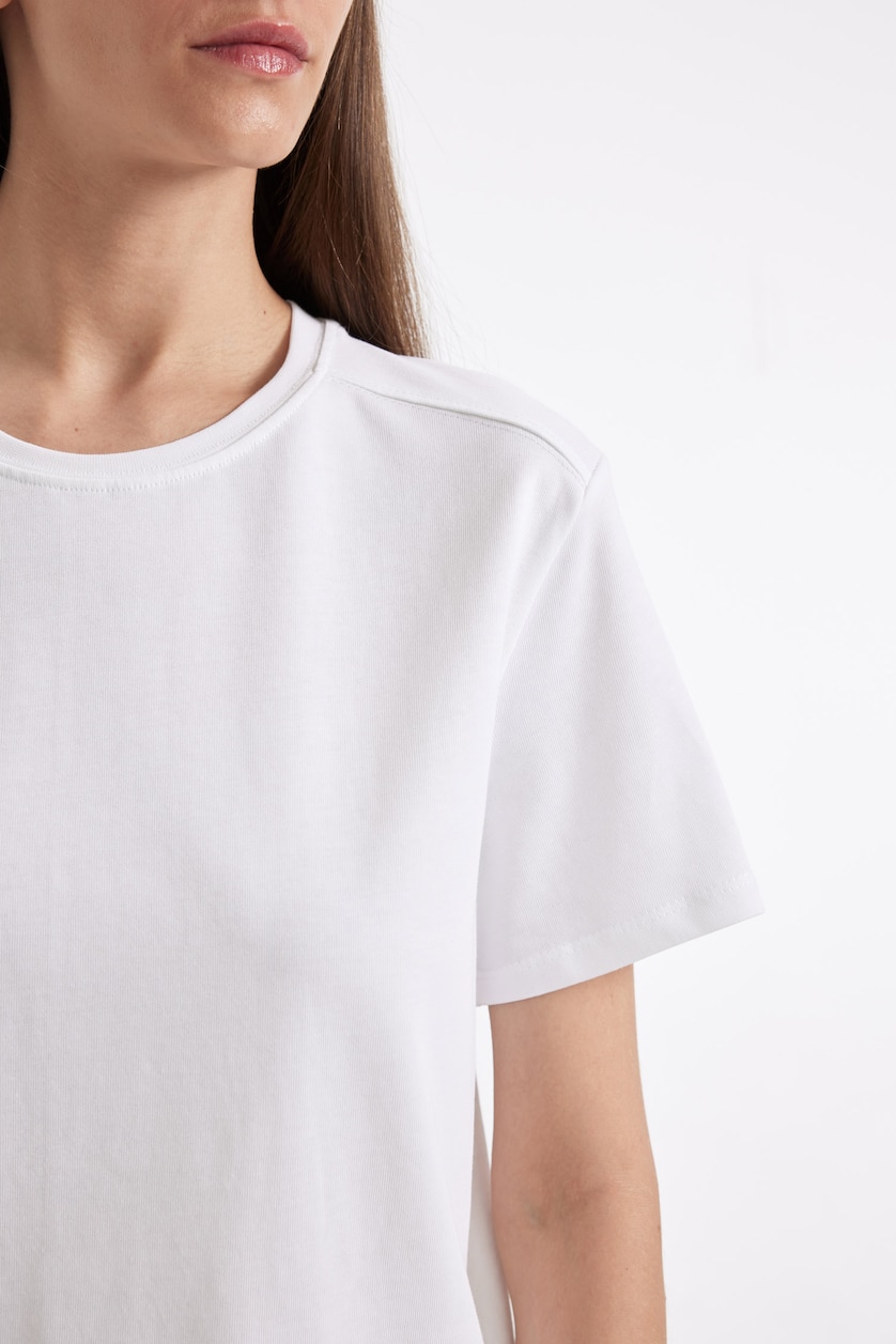 WOMAN White Regular Fit Short Sleeve T-Shirt