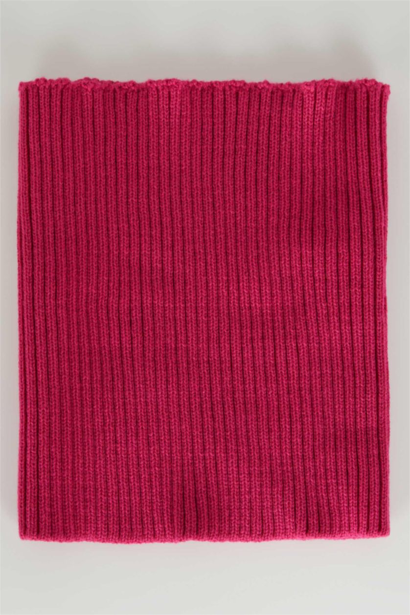 بناتي زهري طقم بناتي بينك سكارف و ايس كاب - قطعتين