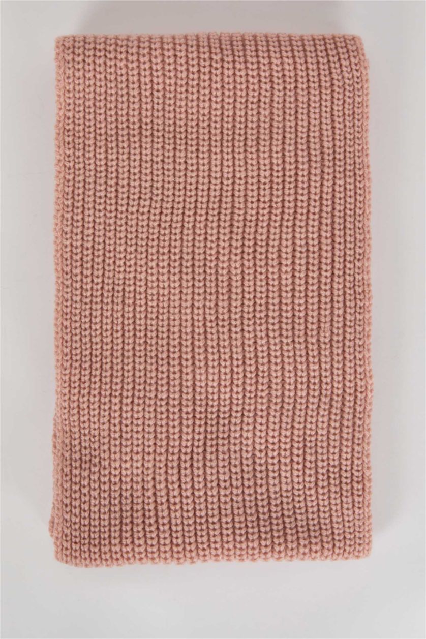 بنات زهري طقم قبعة سكارف بناتي - قطعتين