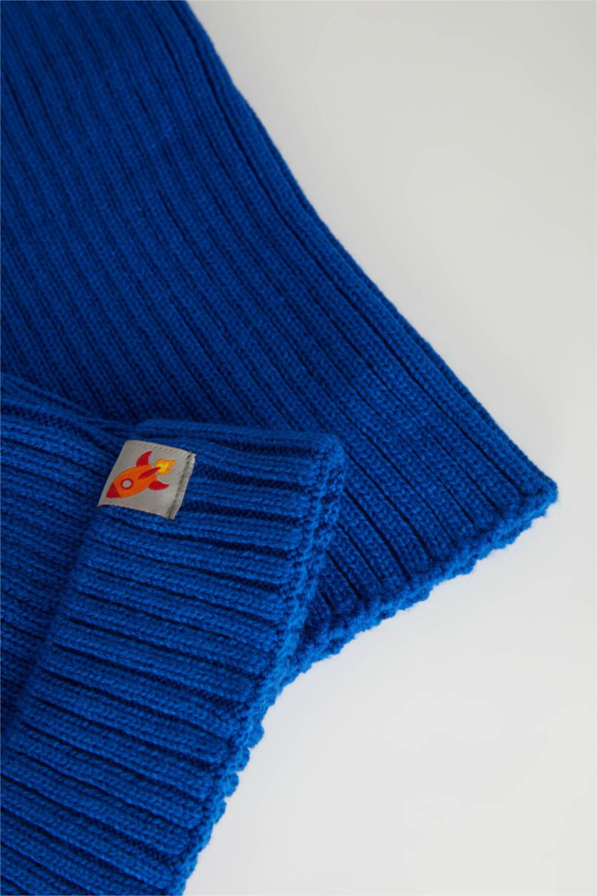 BOYS & TEENS Blue Boy 2 Piece Knitwear Scarf Beret Set