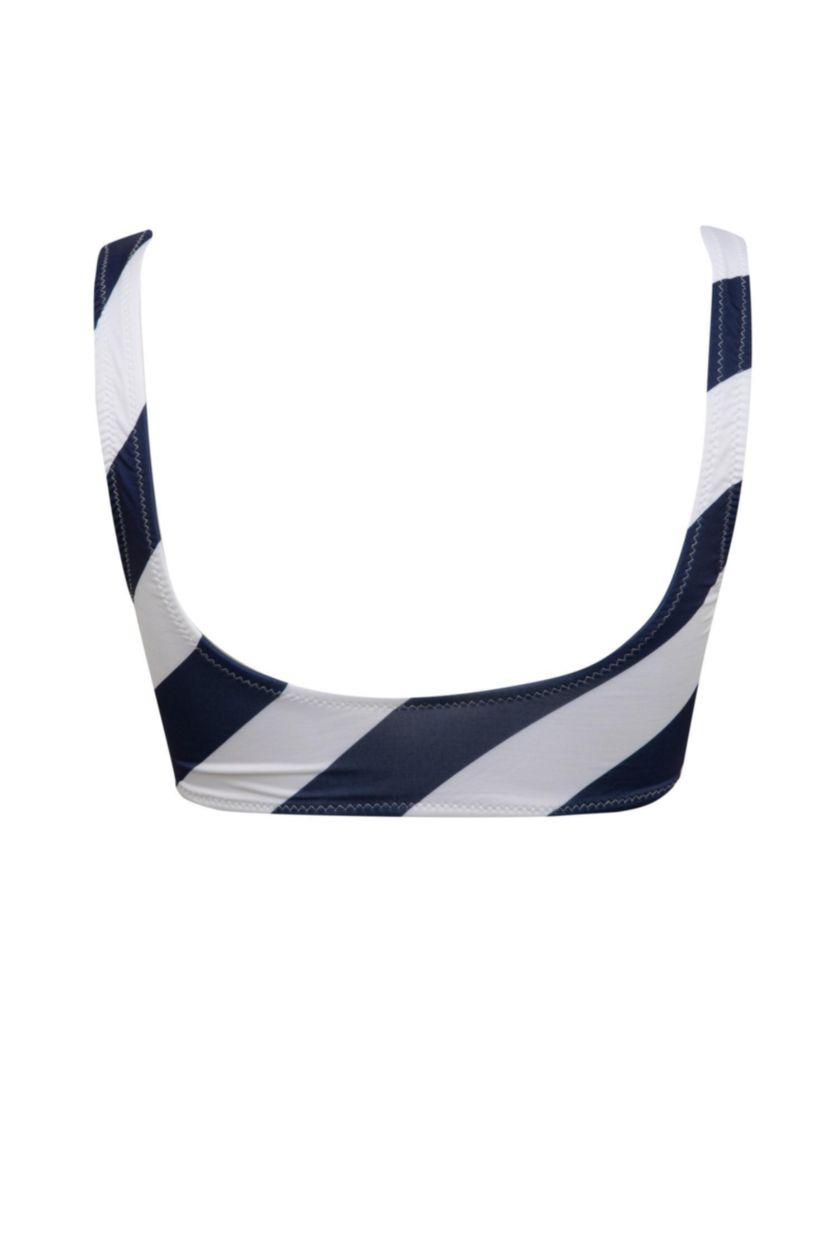 Woman NAVY Fall in Love Regular Fit Striped Bikini Top