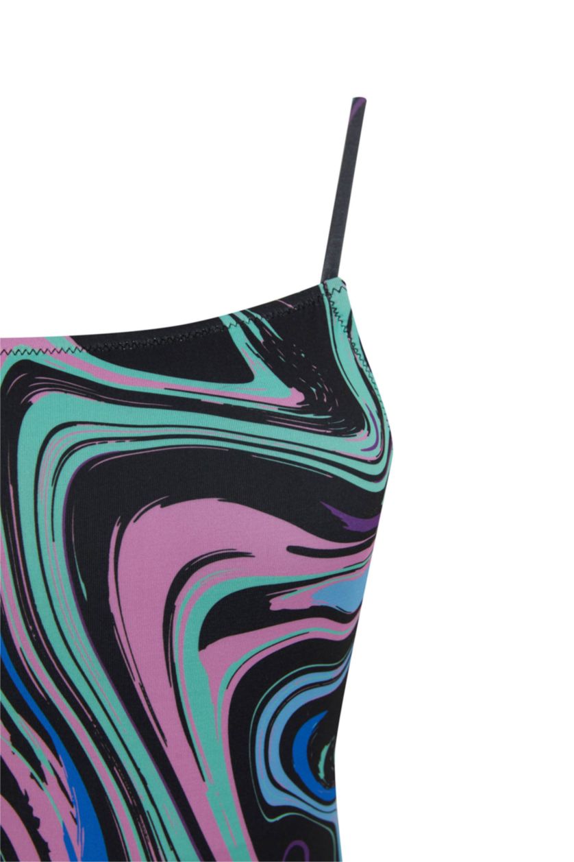 نساء أسود مايوه تاي داي بقصة عادية من Fall In Love