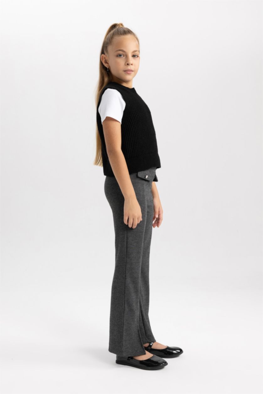 GIRLS & TEENS Anthracite Girl Flared Trousers