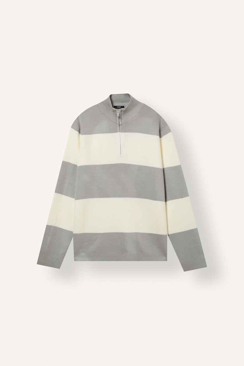 MAN Light Grey Standard Fit Knitwear Pullover