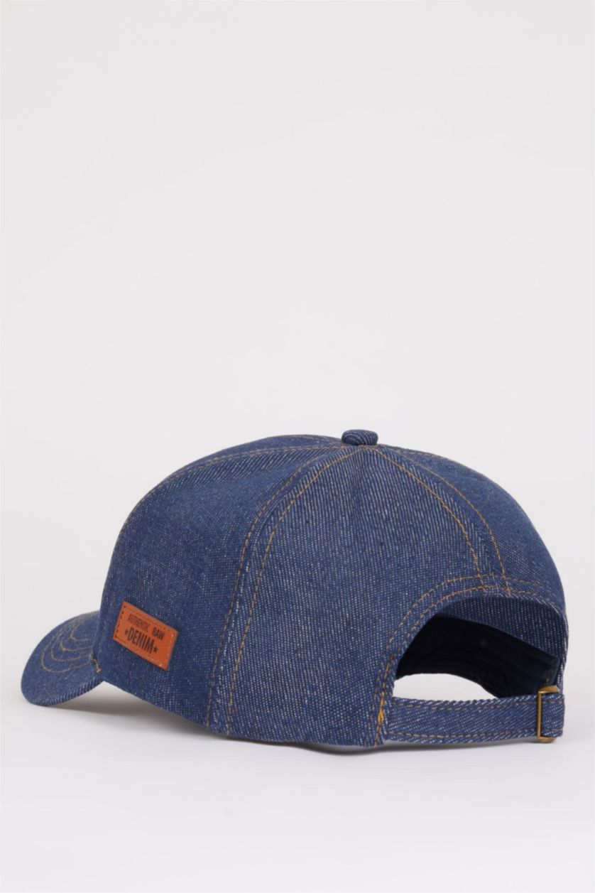 رجال نيلي غامق شفقة كاب جينز ولادي باتكيت