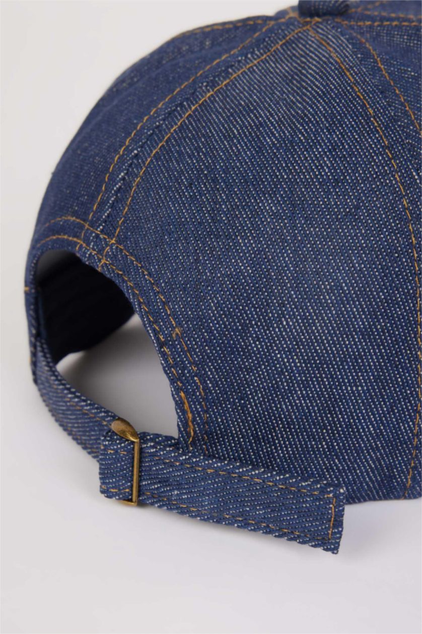 رجال نيلي غامق شفقة كاب جينز ولادي باتكيت