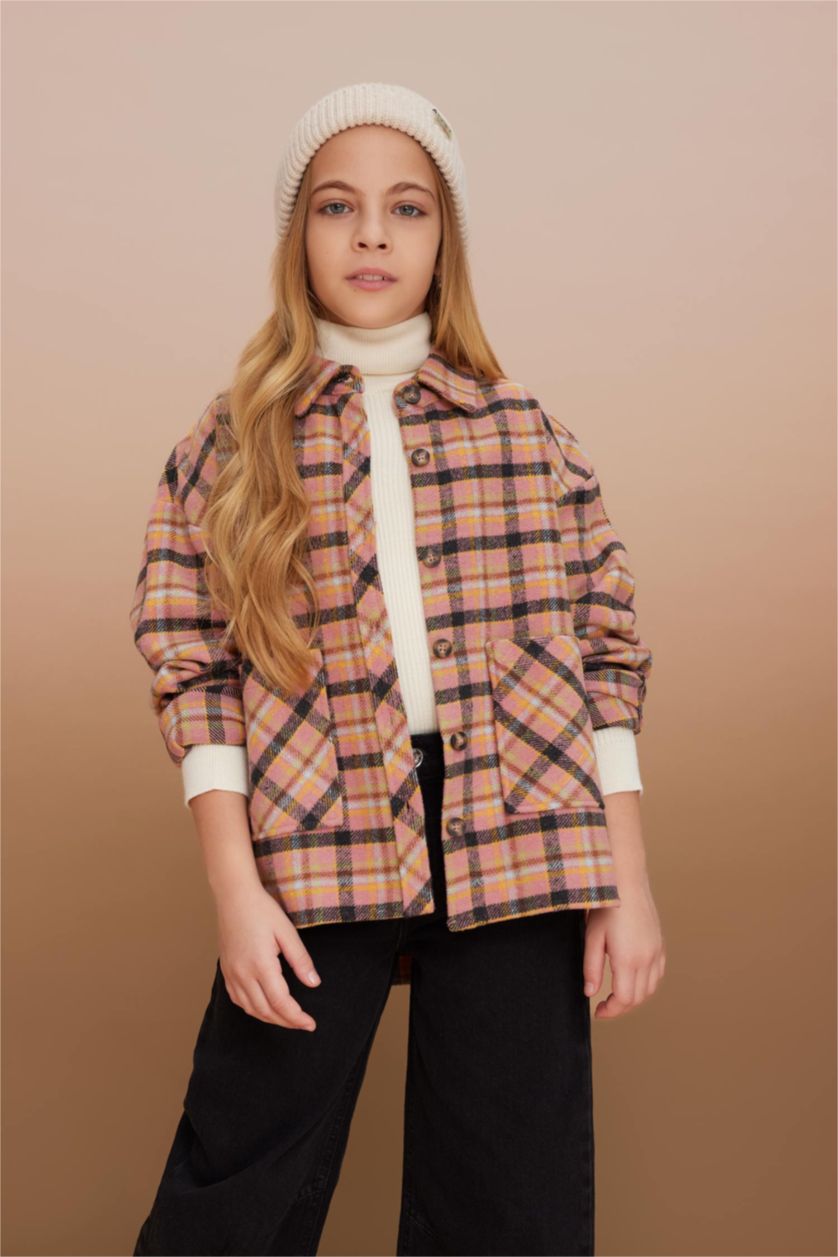 Девочки и подростки Оранжевый Рубашка с длинным рукавом для девочек