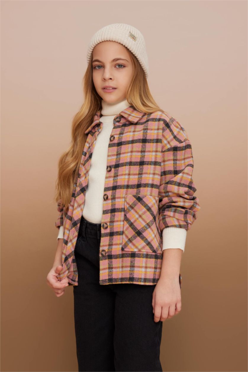 Девочки и подростки Оранжевый Рубашка с длинным рукавом для девочек