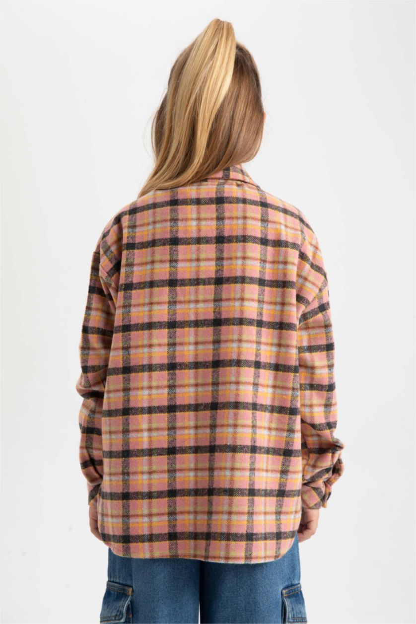 Девочки и подростки Оранжевый Рубашка с длинным рукавом для девочек