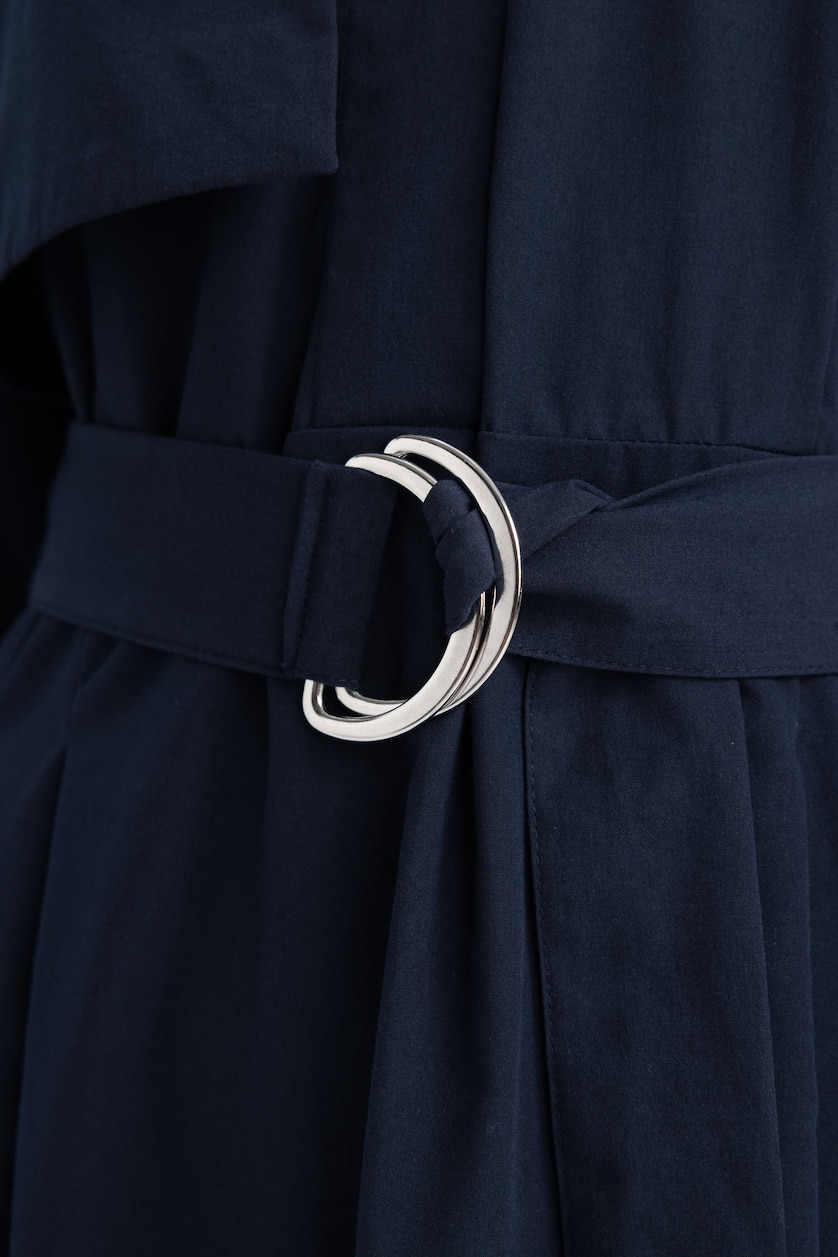 Woman NAVY Poplin Dress