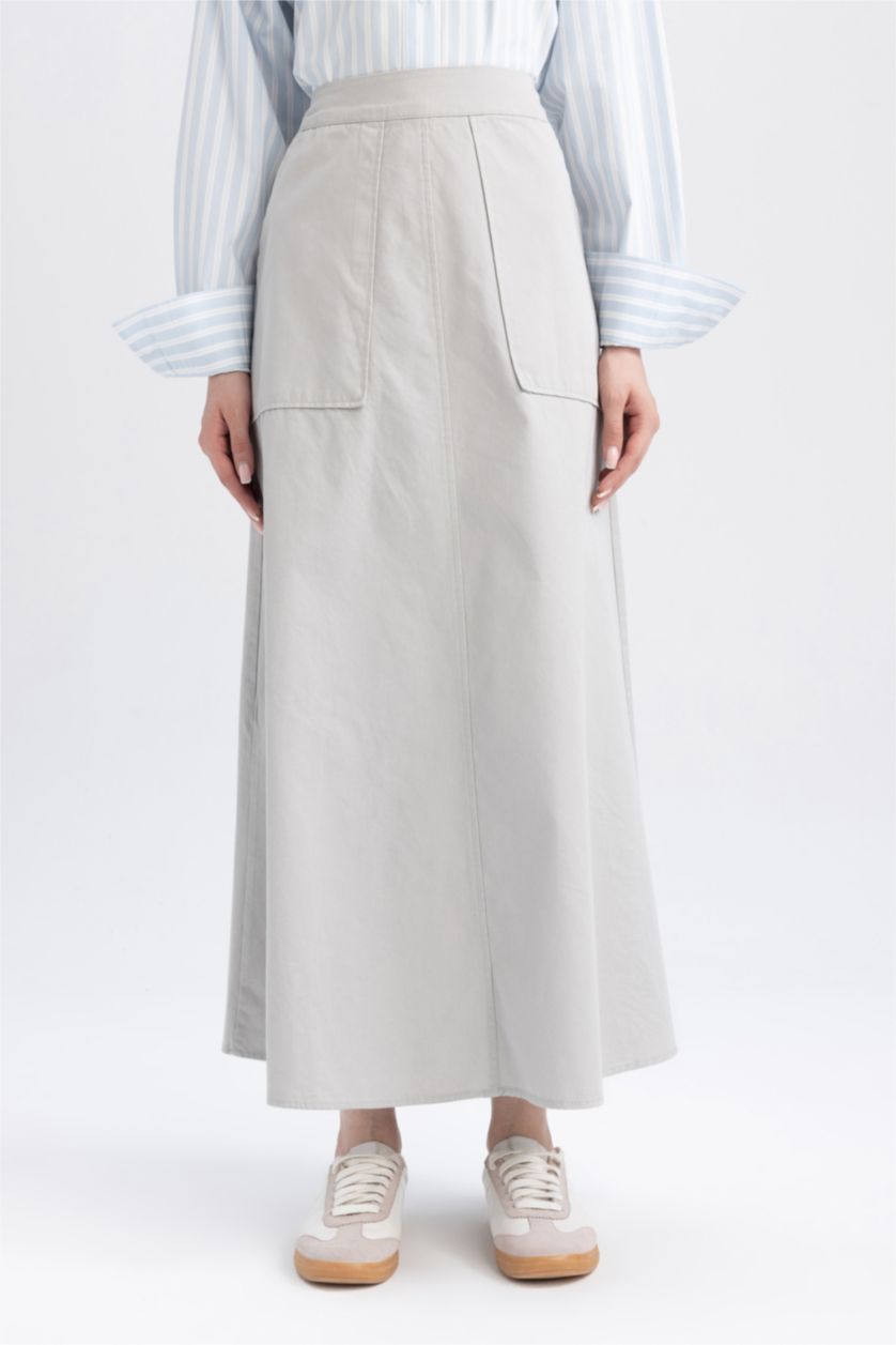 نساء رمادي فاتح A Cut Maxi