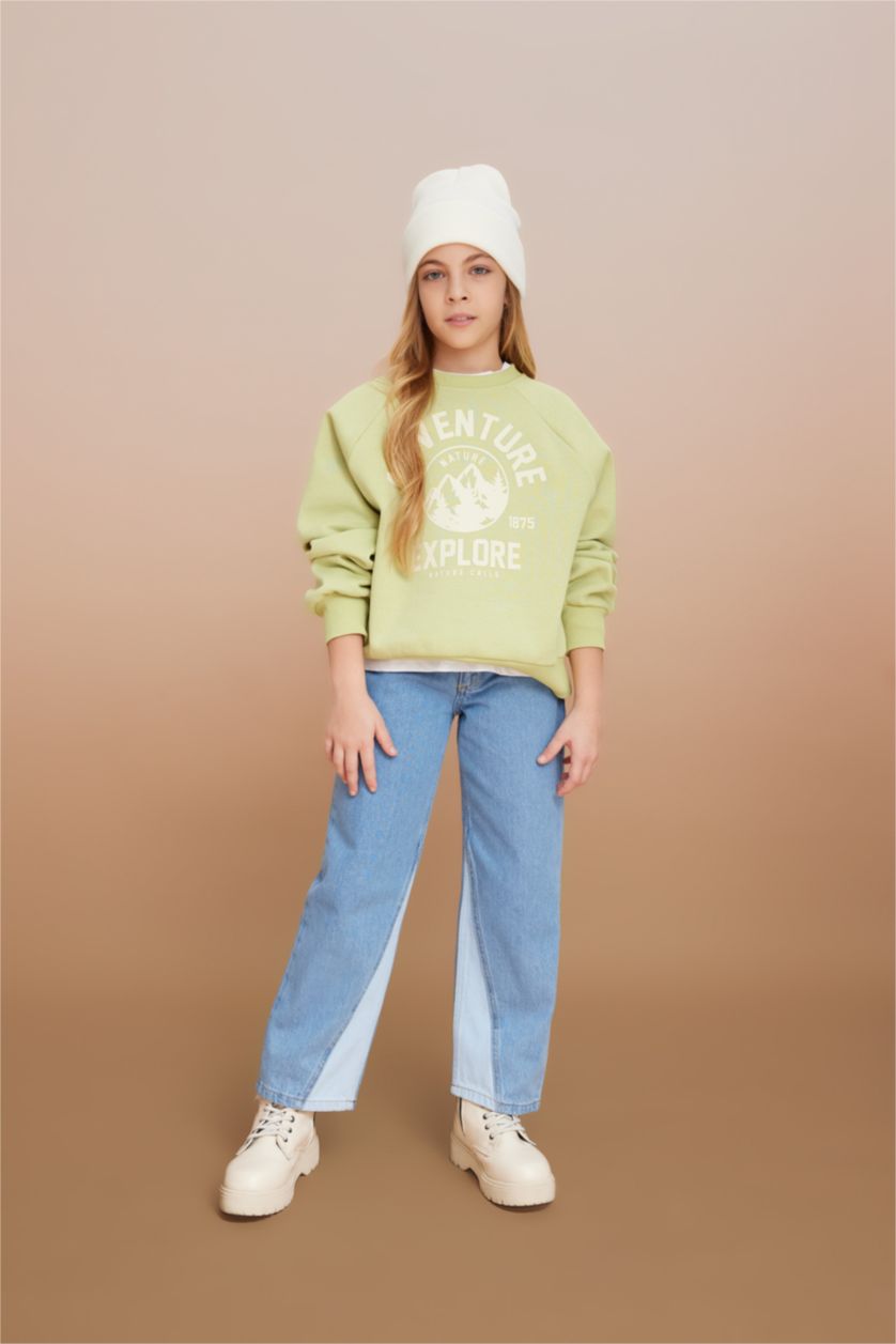 GIRLS & TEENS Blue Girl Wide Leg Trousers