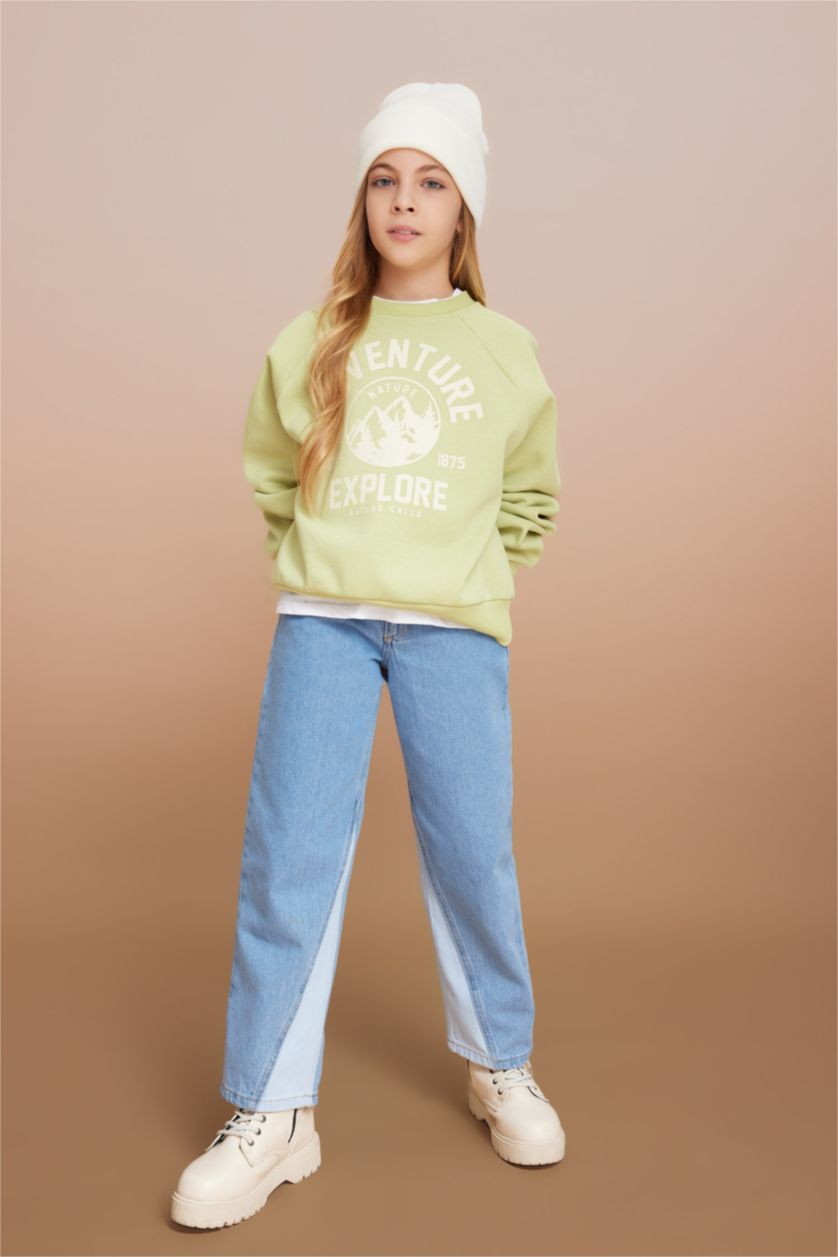 GIRLS & TEENS Blue Girl Wide Leg Trousers