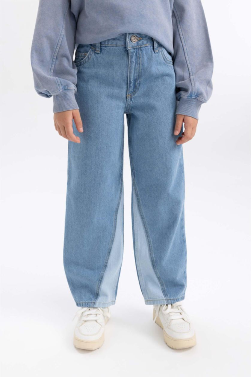 GIRLS & TEENS Blue Girl Wide Leg Trousers