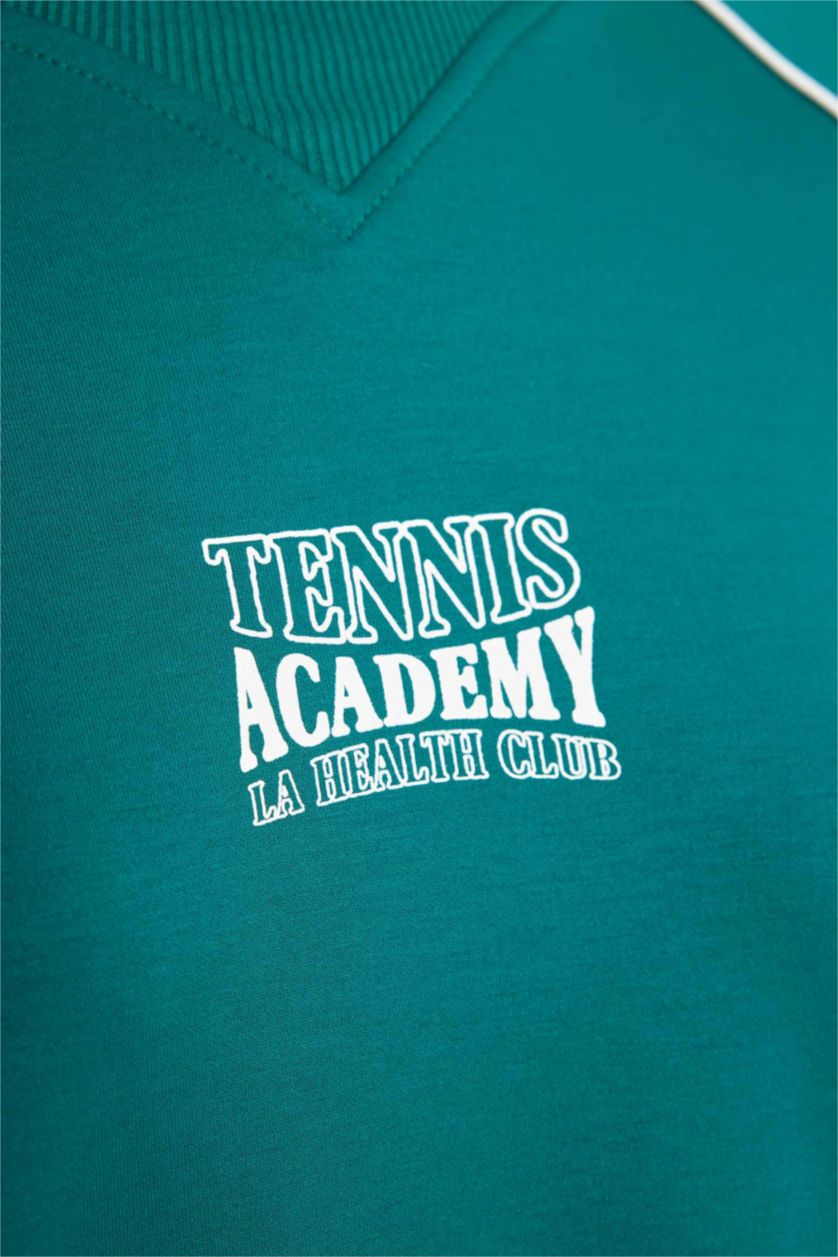 Жіночий Зелений Світшот оверсайз з круглим вирізом Неопрен для жінок