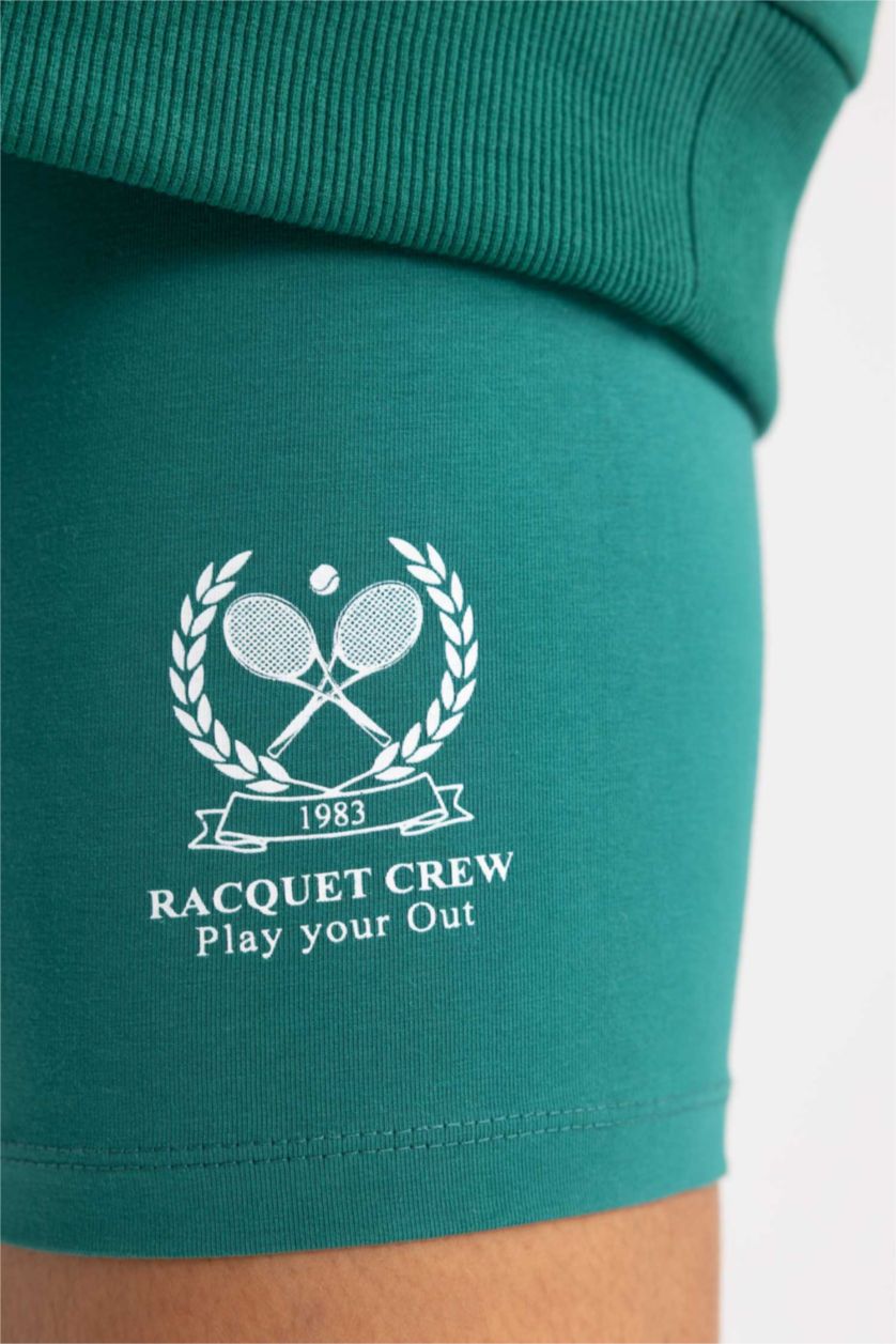 حريمي أخضر ليجن بايكر قصير قطن من DeFactoFit