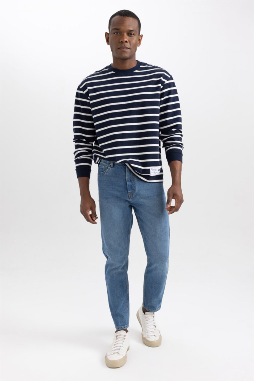 رجال أزرق 90’S Slim Fit Trousers