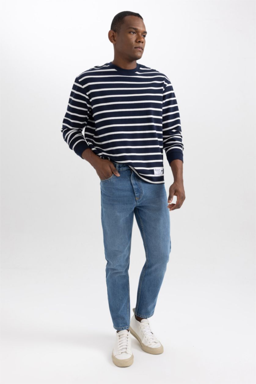 رجال أزرق 90’S Slim Fit Trousers