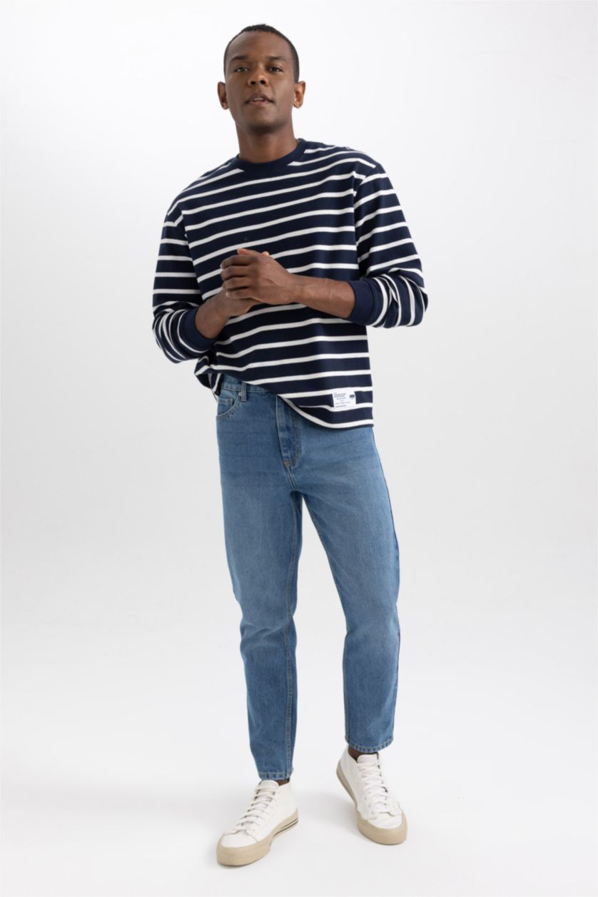 رجال أزرق 90’S Slim Fit Trousers