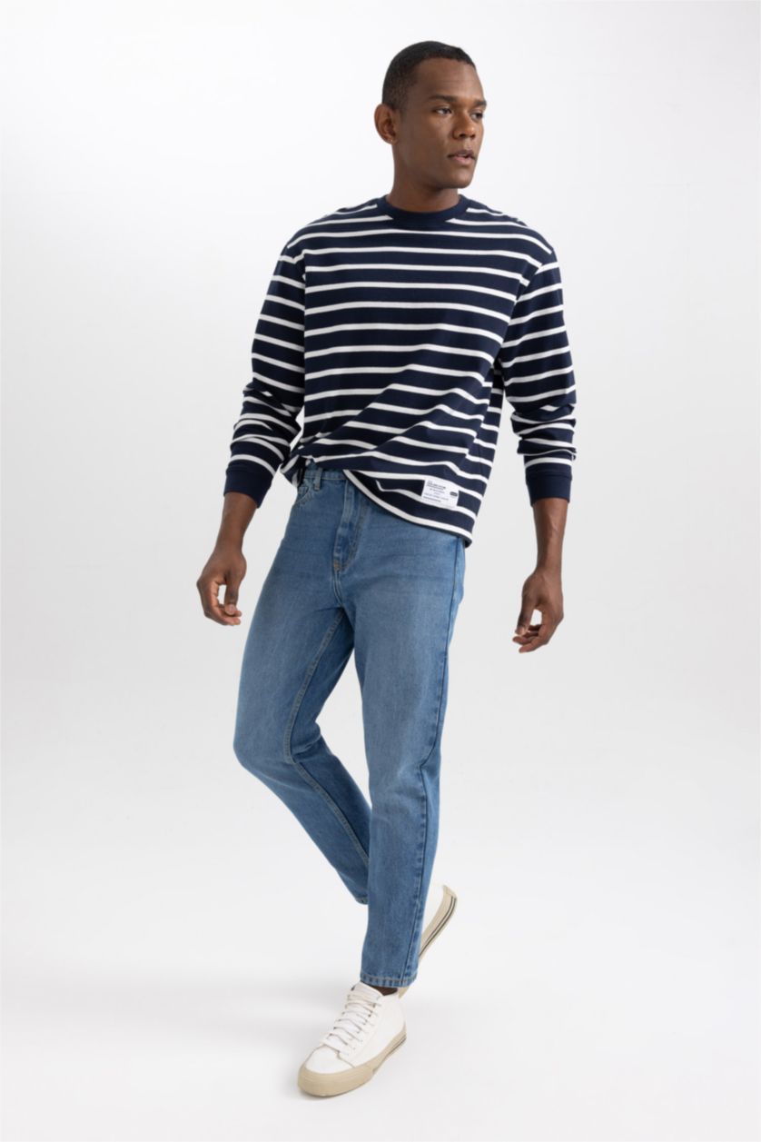 رجال أزرق 90’S Slim Fit Trousers