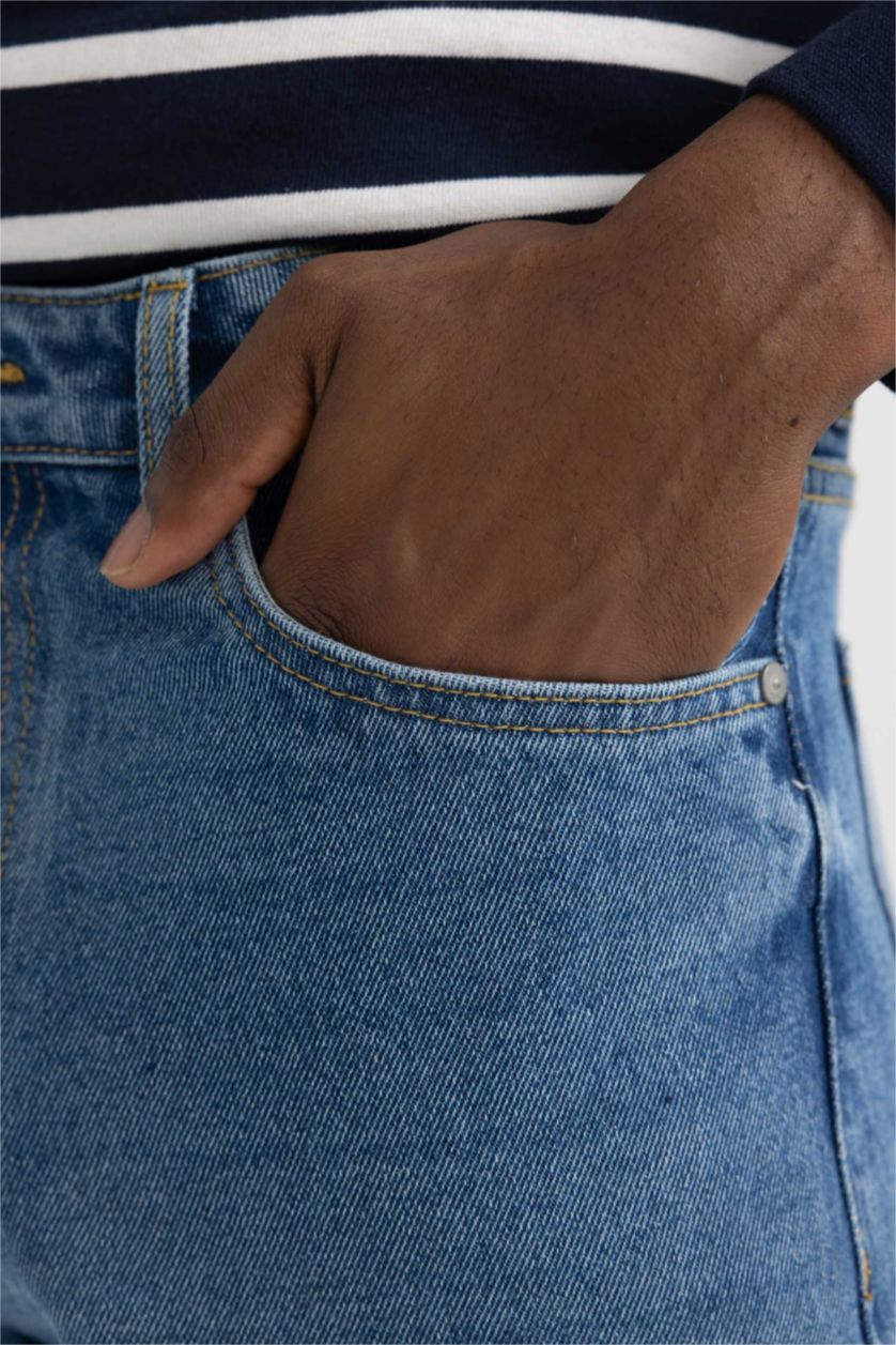 رجال أزرق 90’S Slim Fit Trousers