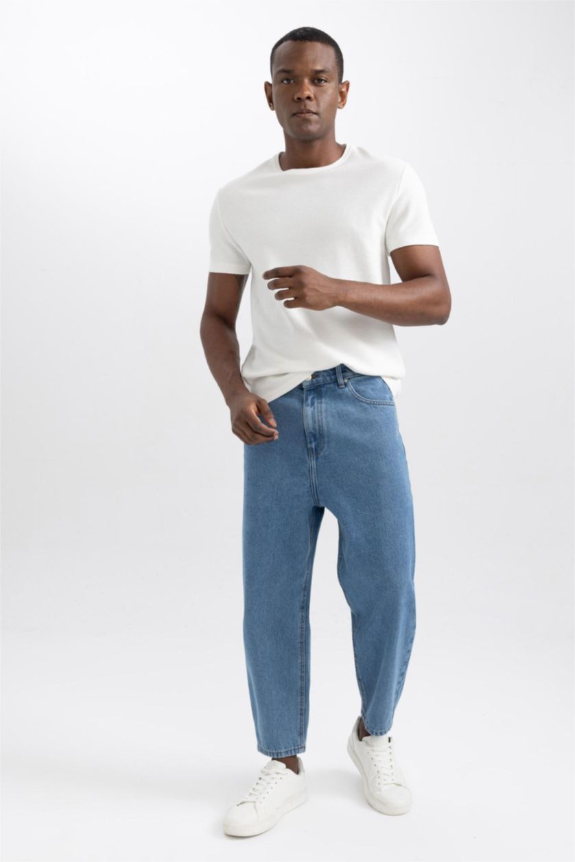 HOMME BLEU Clair Pantalon Coupe Ballon