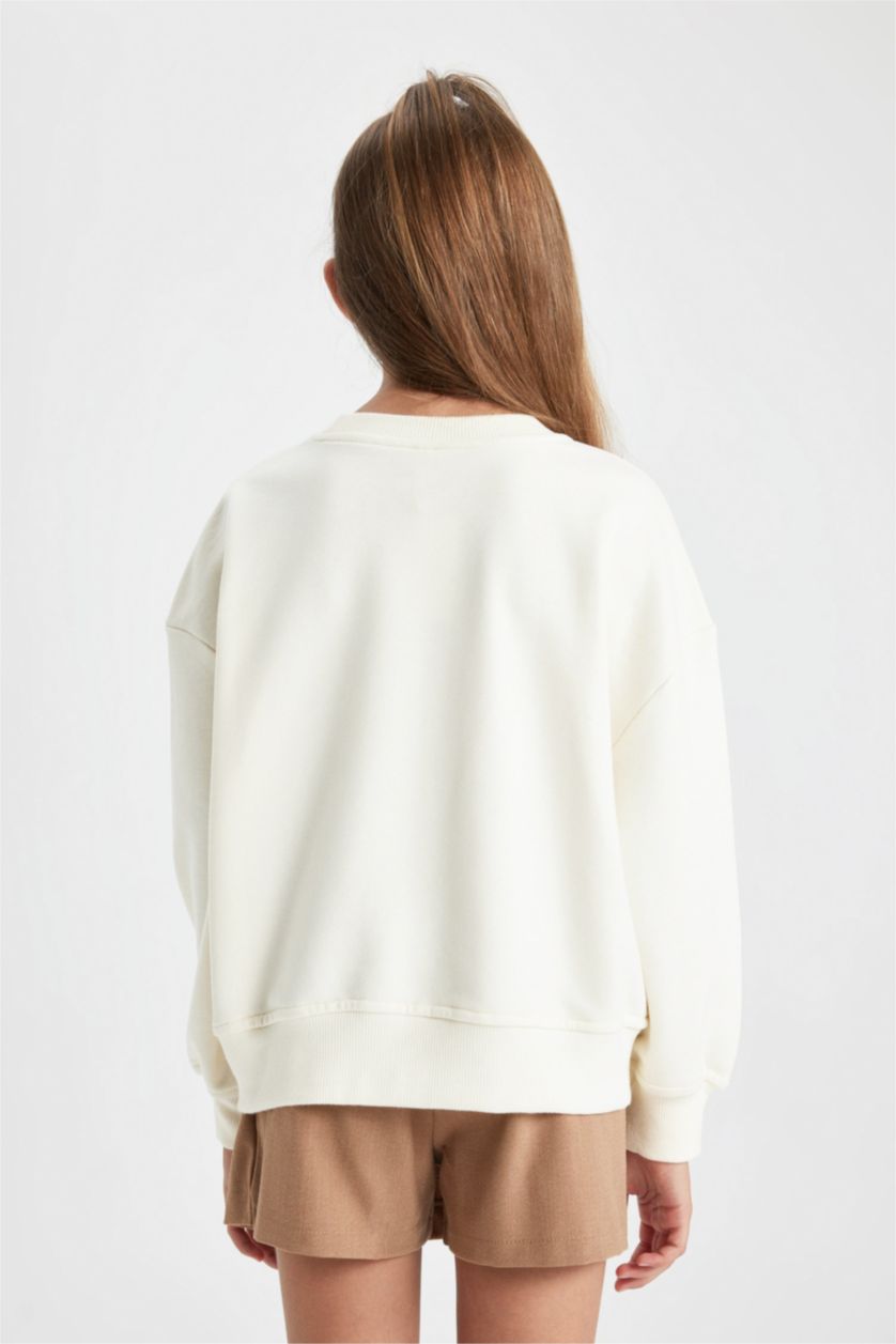 FILLES Écru Ensemble Coupe Oversize Pour Fille - 2 Pièces