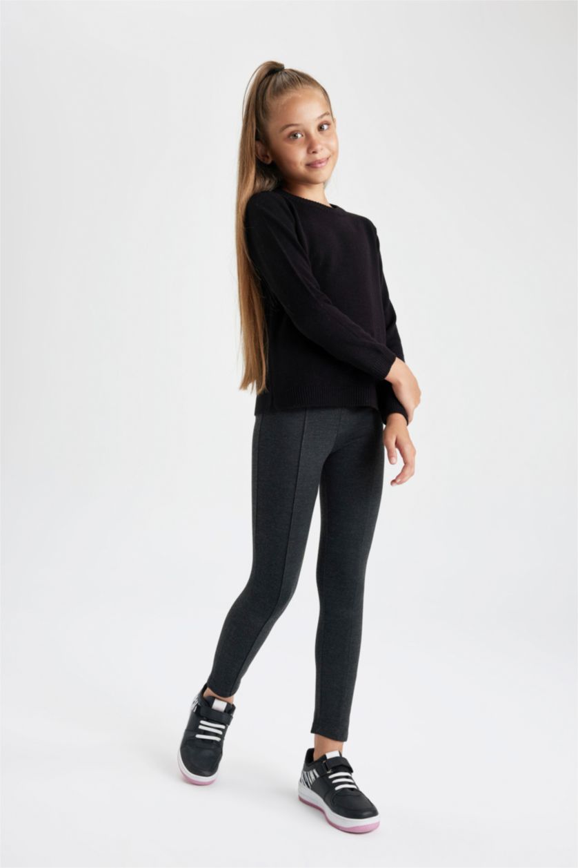 GIRLS & TEENS Anthracite Melange Girl Leggings