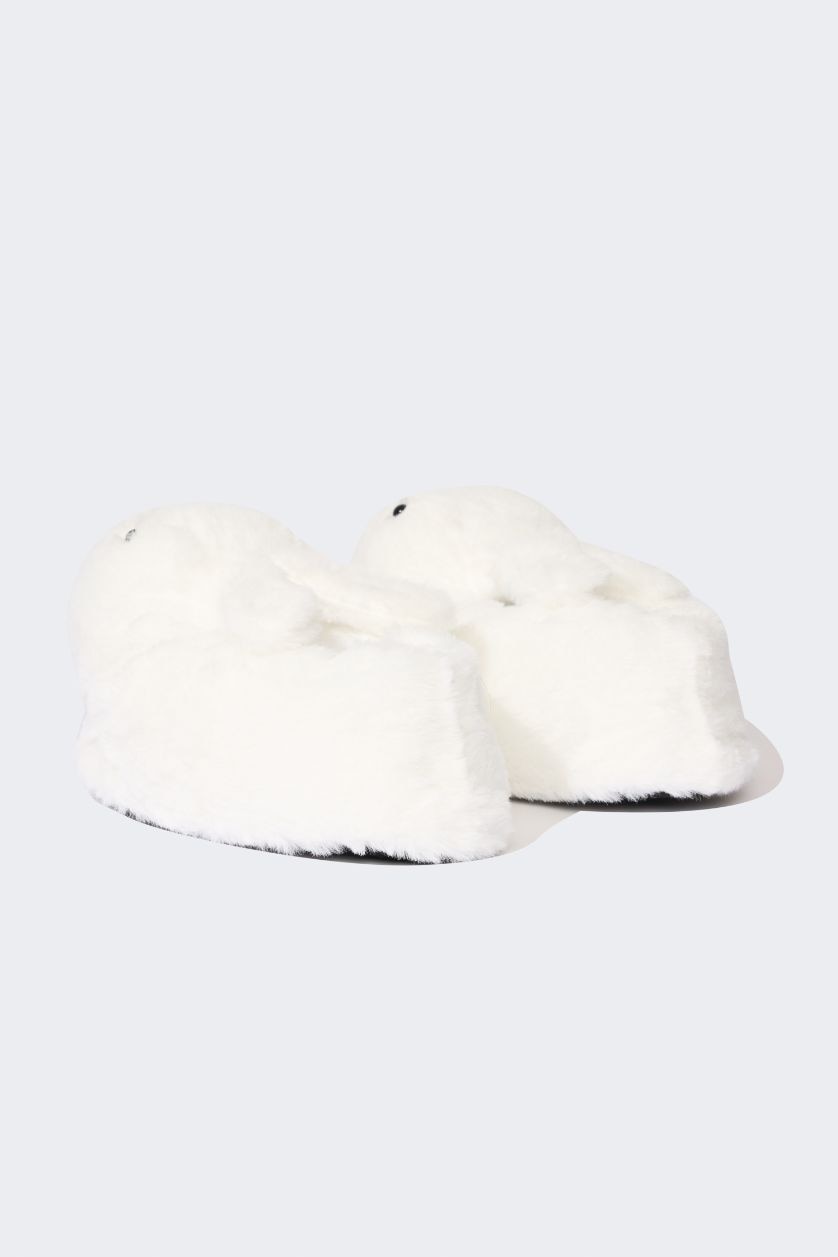 GIRLS & TEENS White Girl Flat Sole Panduf
