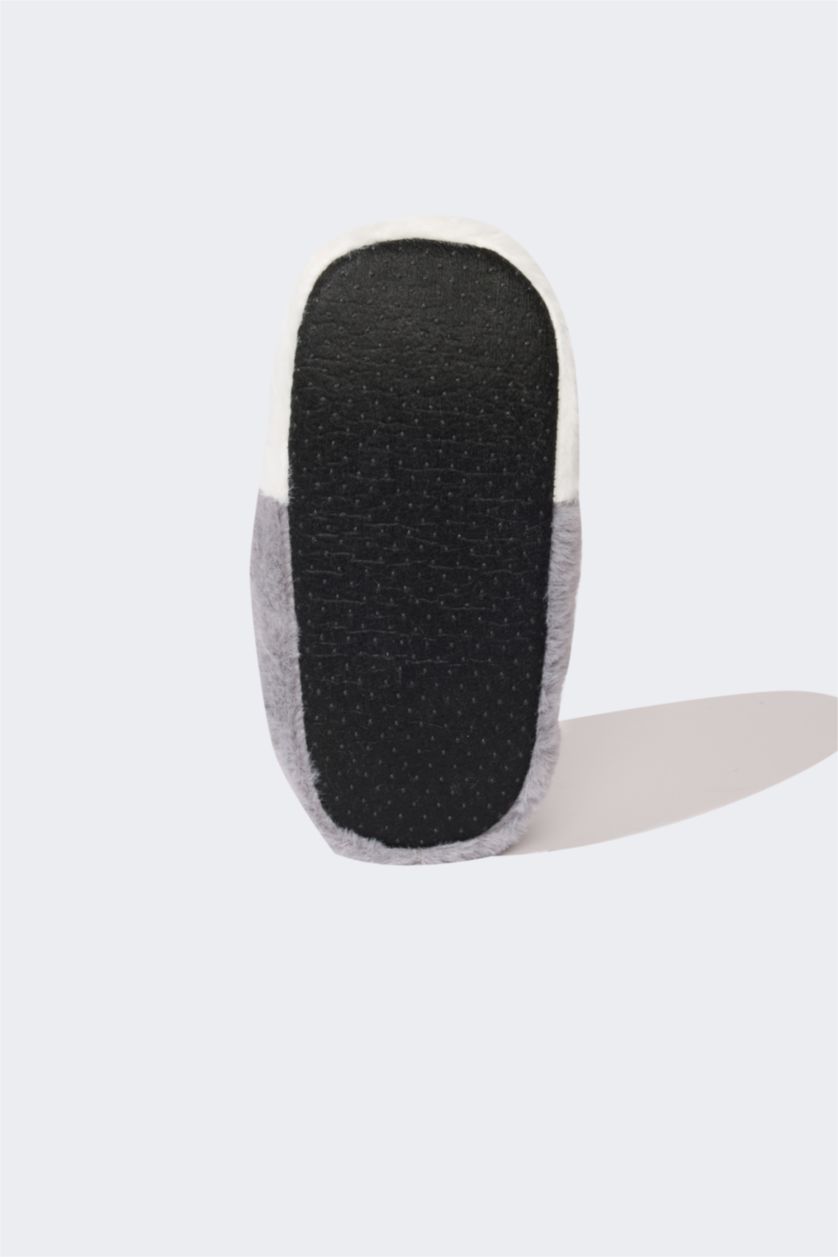 GARÇONS Anthracite Pantoufles d'intérieur à semelles plates pour garçon