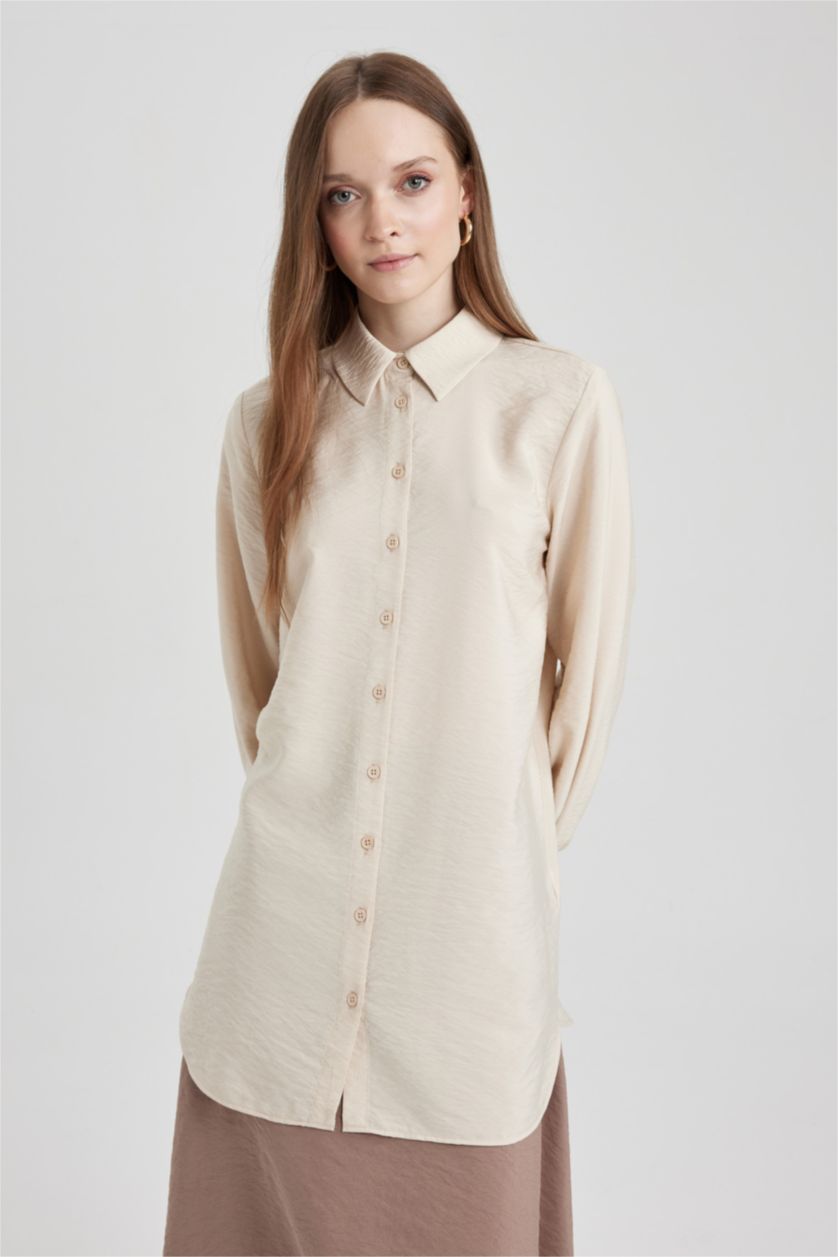 WOMAN Stone Regular Fit Long Sleeve Tunic