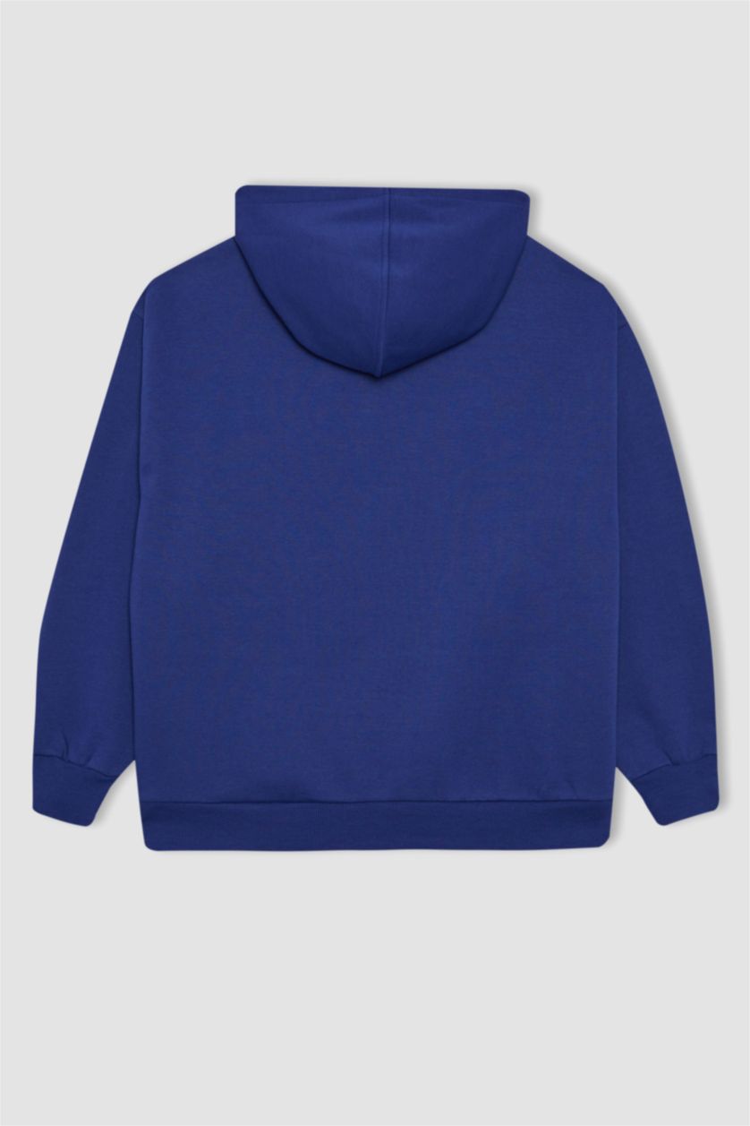 نساء أزرق فاقع سويت شيرت اوفر سايز بكابيشون من NBA