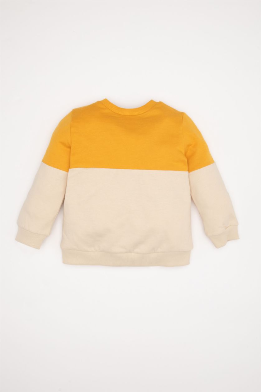 Малыши мальчики Желтый Свитшот стандартного кроя для малышей мальчиков