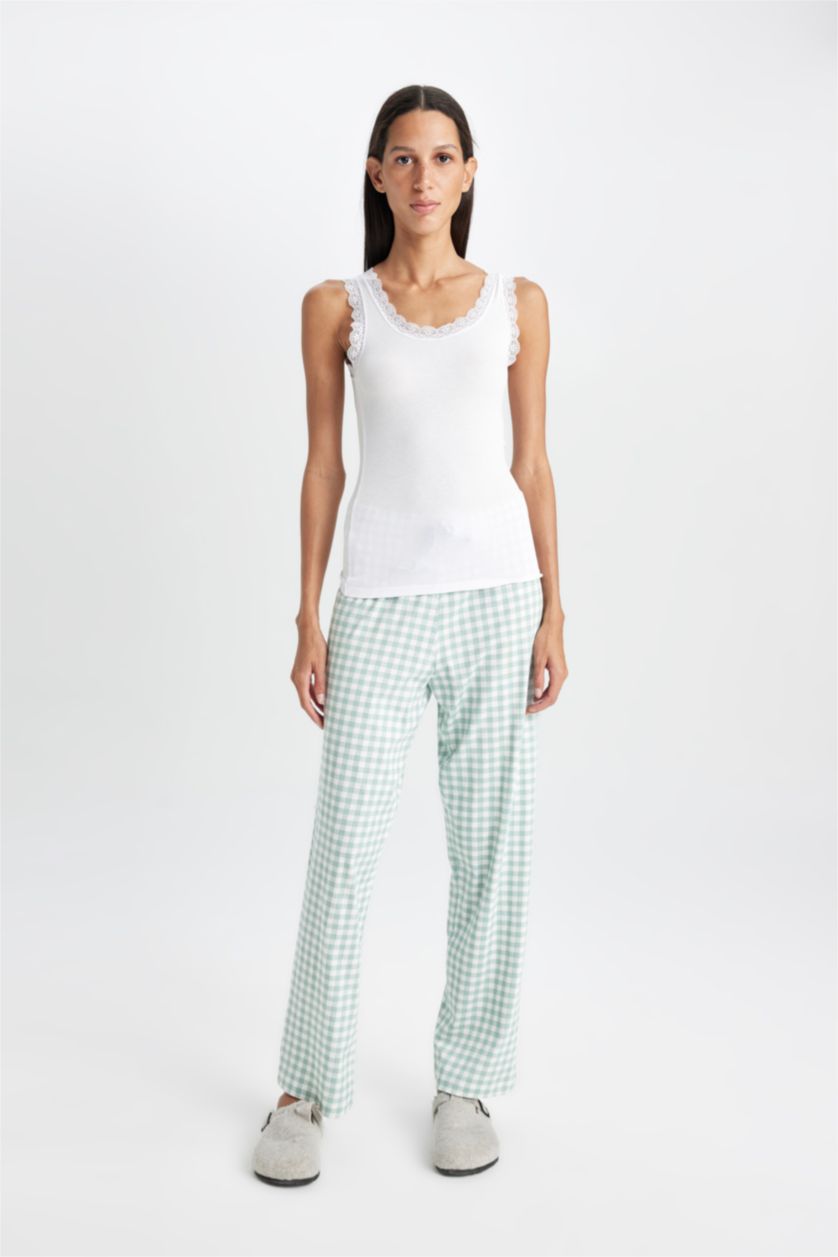 FEMME Blanc Débardeur à Coupe Régulière de Fall In Love