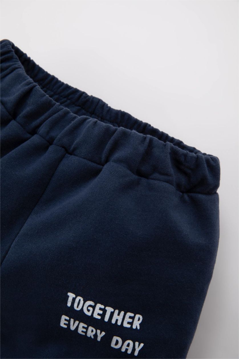 Малыши мальчики Синий Штаны с принтом из тонкой ткани для малышей мальчиков