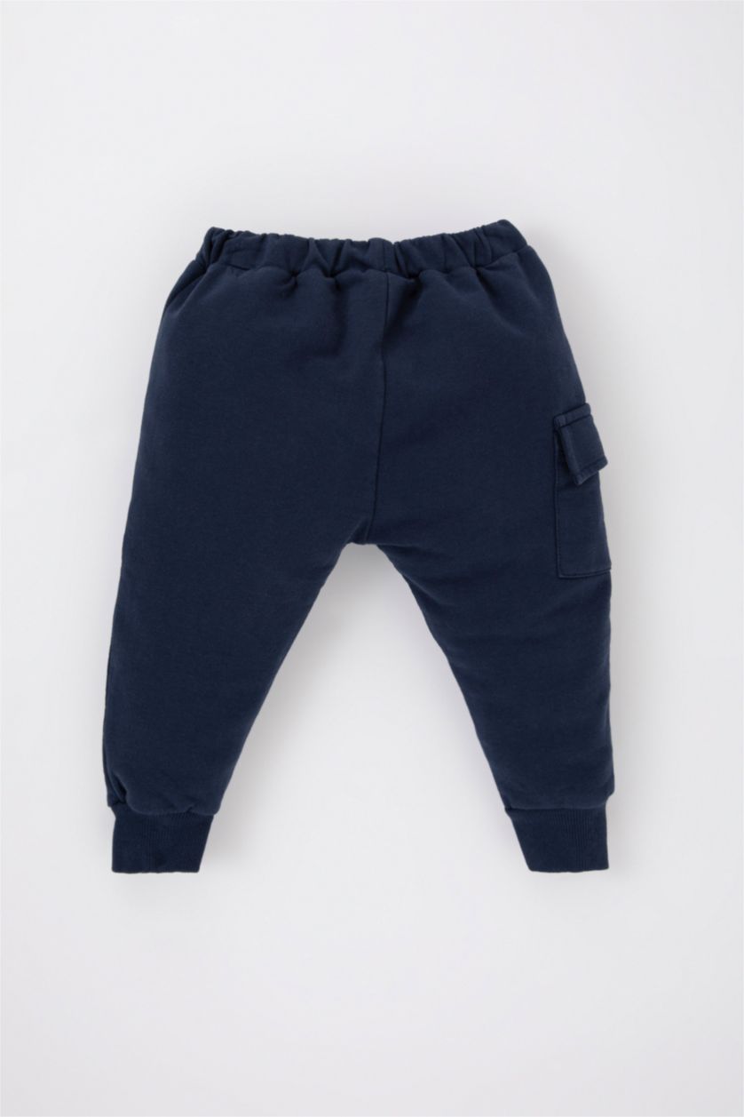 Малыши мальчики Синий Штаны с принтом из тонкой ткани для малышей мальчиков