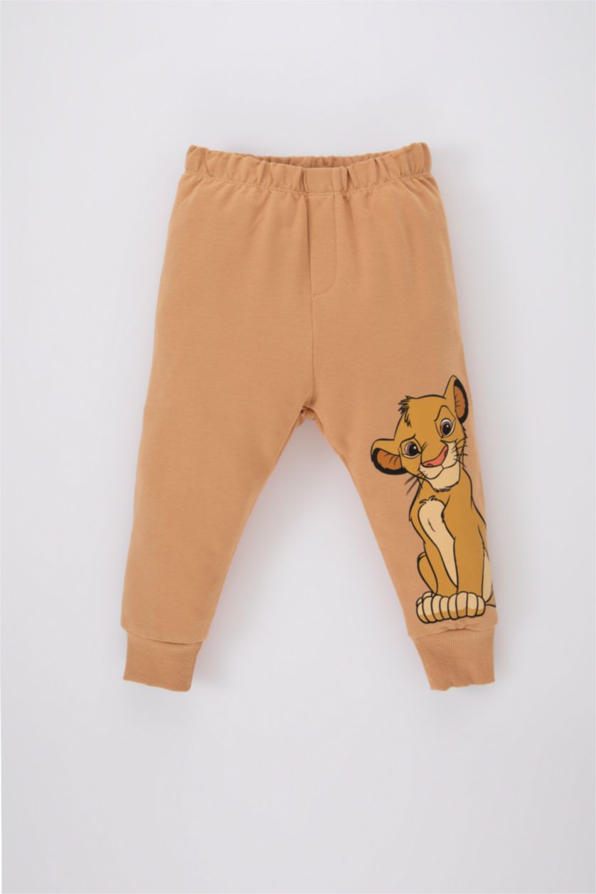 BABY BOY Camel 2 piece Regular Fit Crew Neck Lion King Licensed Set