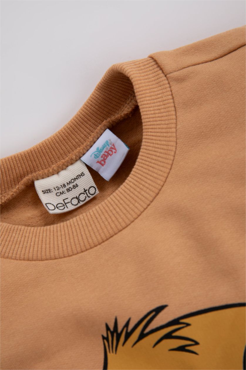 BABY BOY Camel 2 piece Regular Fit Crew Neck Lion King Licensed Set